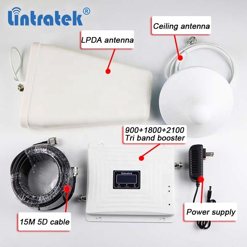 Lintratek b4 b28 700mhz digicel claro network amplifier 3g 4g 5g triple band mobile network signal booster